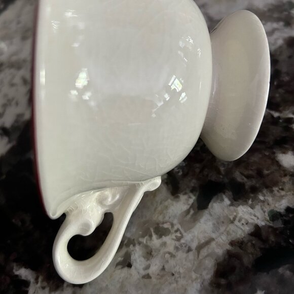 Vintage Set of 2 Staffordshire England Winking Tea Cups - Picture 9 of 10